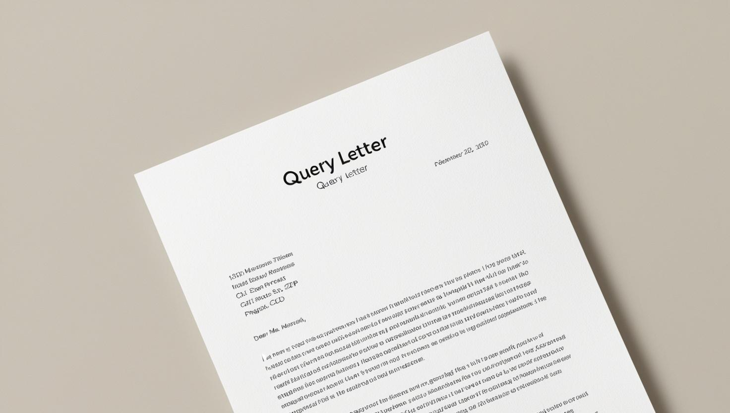 Why Query Letters Matter More Than Writers Realize